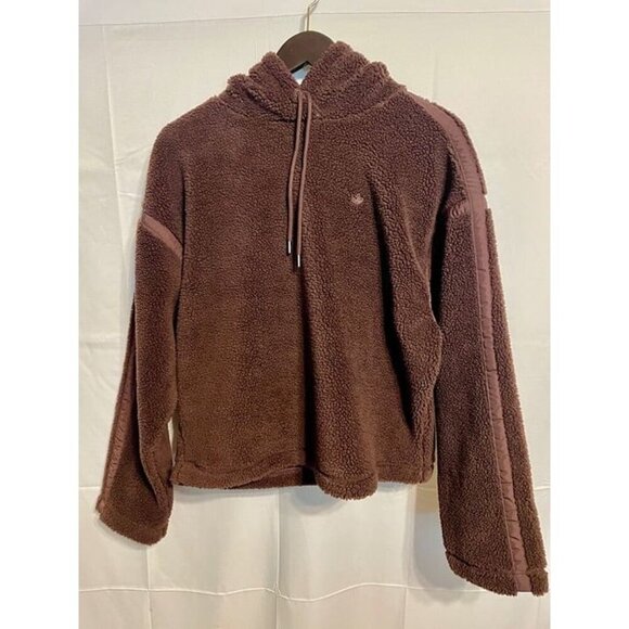 Adidas Women's Premium Essentials Hoodie Medium Brown IL1849 NWT New - Picture 1 of 6